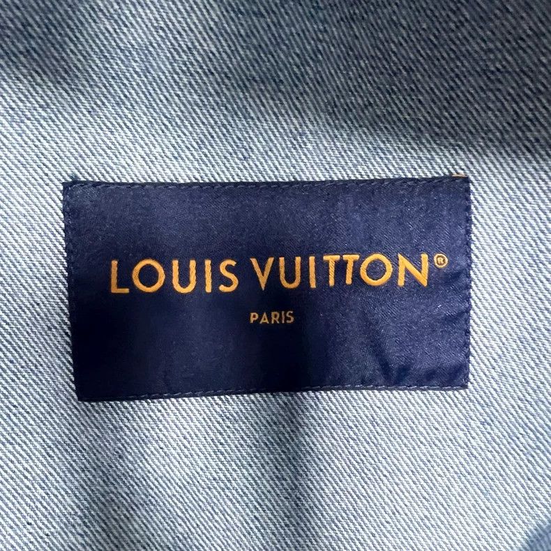Louis Vuitton Louis Vuitton Distressed Denim Jacket for Spring Size US L / EU 52-54 / 3 - 3 Thumbnail