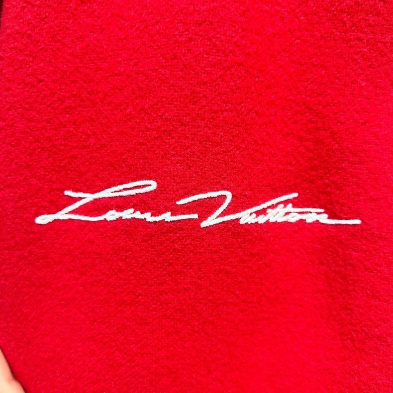 Louis Vuitton Louis Vuitton Red Baseball Jacket with Diamonds Size US L / EU 52-54 / 3 - 6 Thumbnail