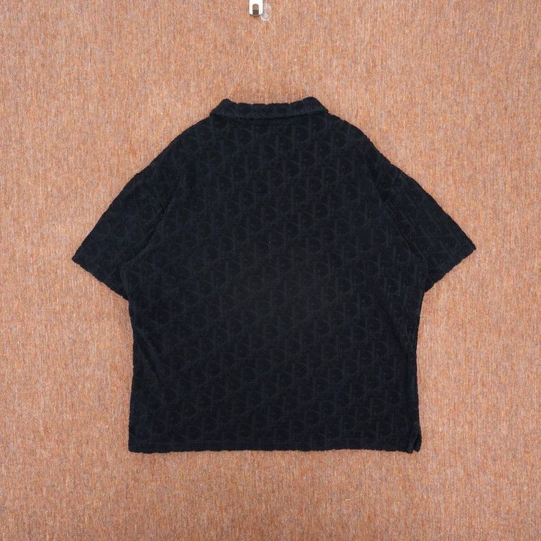 Dior DIOR Black Logo Short Sleeve Towel Shirt Size US L / EU 52-54 / 3 - 2 Thumbnail