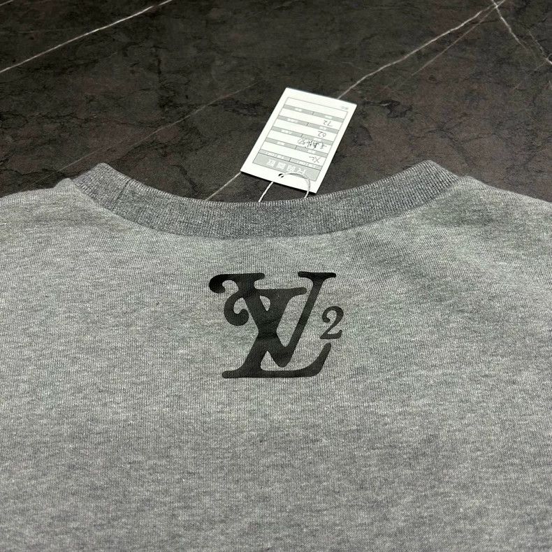 Louis Vuitton Louis Vuitton NIGO Gray Logo Sweatshirt Size US XL / EU 56 / 4 - 5 Thumbnail
