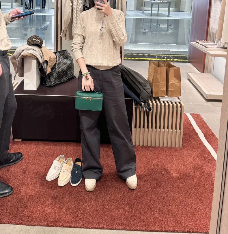 Loewe loropiana lunch bag in green leather Size ONE SIZE - 2 Thumbnail