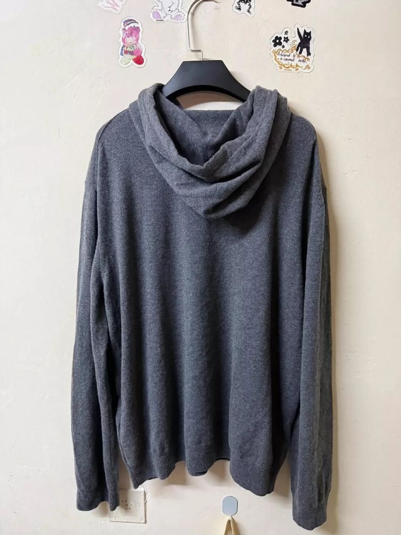 Louis Vuitton Gray Cashmere Hooded Sweatshirt with Logo Size US XL / EU 56 / 4 - 2 Thumbnail
