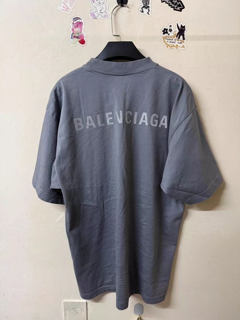 Balenciaga Balenciaga Fog Blue Short Sleeve T-shirt Size US XS / EU 42 / 0 - 2 Thumbnail