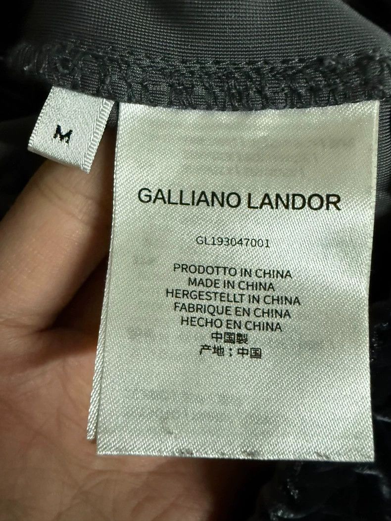 John Galliano Galliano Landor Velvet Side Stripe Pants Size US 27 - 4 Thumbnail