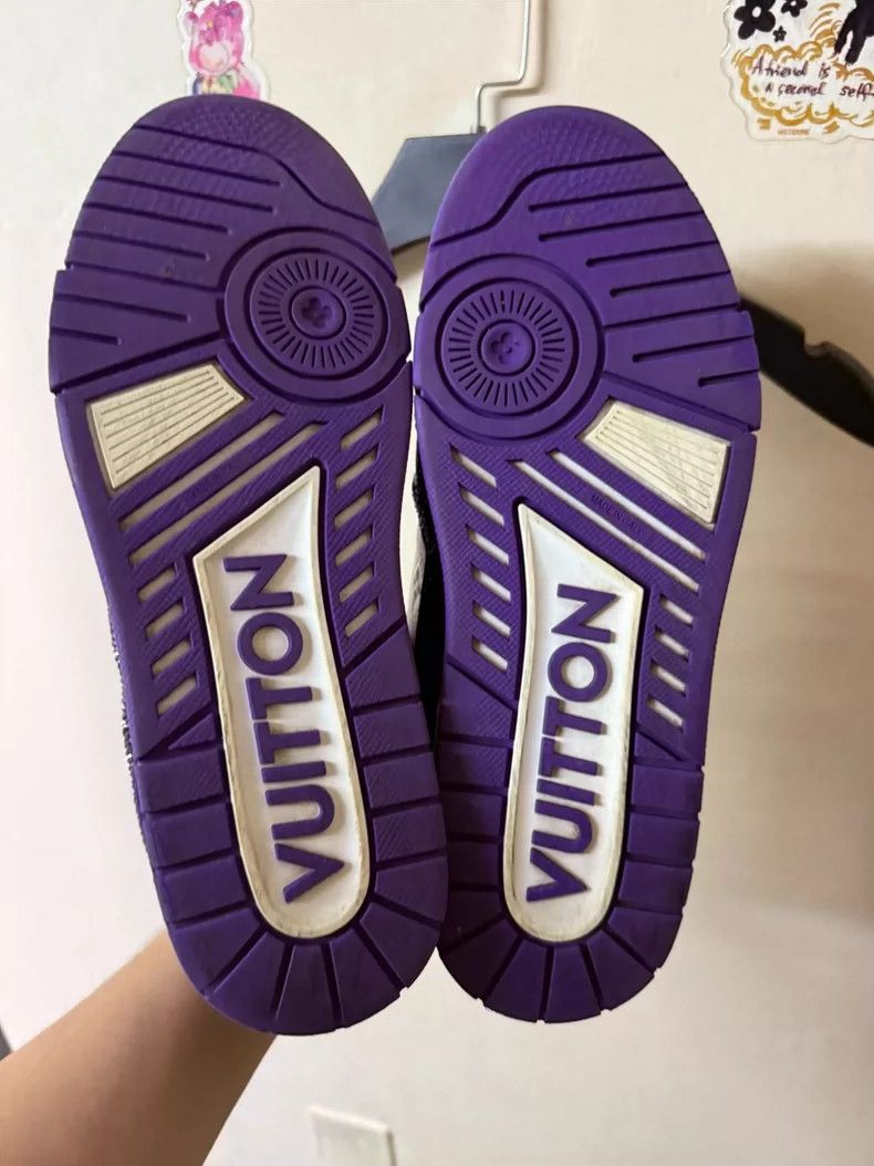 Louis Vuitton New Purple Louis Vuitton Trainer Sneakers for Sale Size US 8.5 / EU 41-42 - 7 Thumbnail