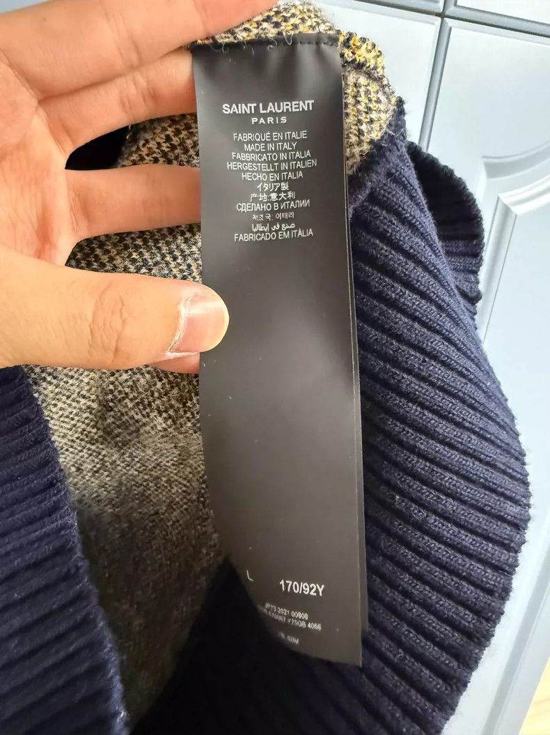 Saint Laurent Paris Wool Cardigan with Original Tags Size US L / EU 52-54 / 3 - 4 Thumbnail