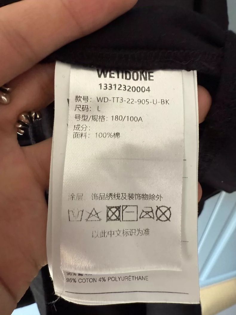 WE11DONE We11done Logo Short Sleeve T-Shirt Size US L / EU 52-54 / 3 - 4 Thumbnail