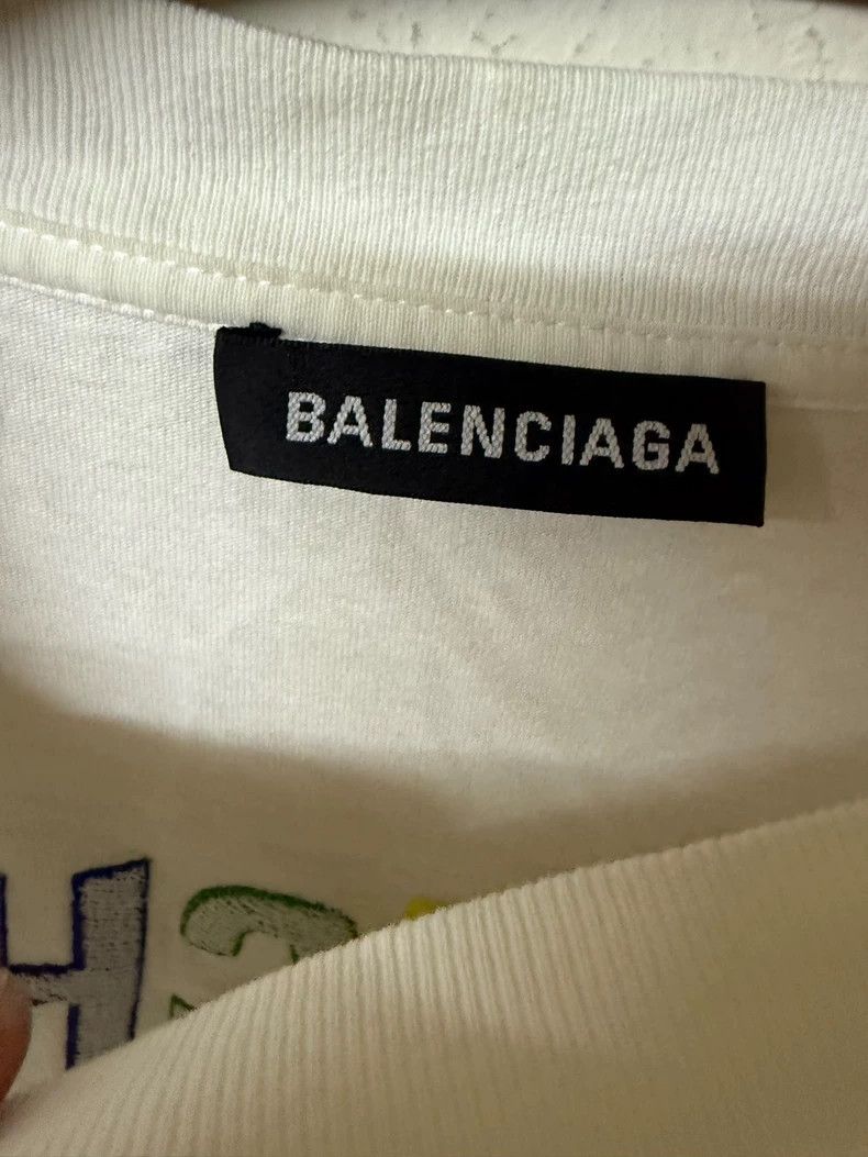 Balenciaga I Love Techno Short Sleeve Shirt Size US M / EU 48-50 / 2 - 3 Thumbnail