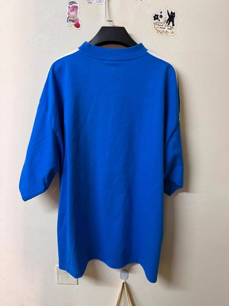 Balenciaga Balenciaga Adidas Collaboration Blue Short Sleeve Shirt Size US M / EU 48-50 / 2 - 2 Thumbnail