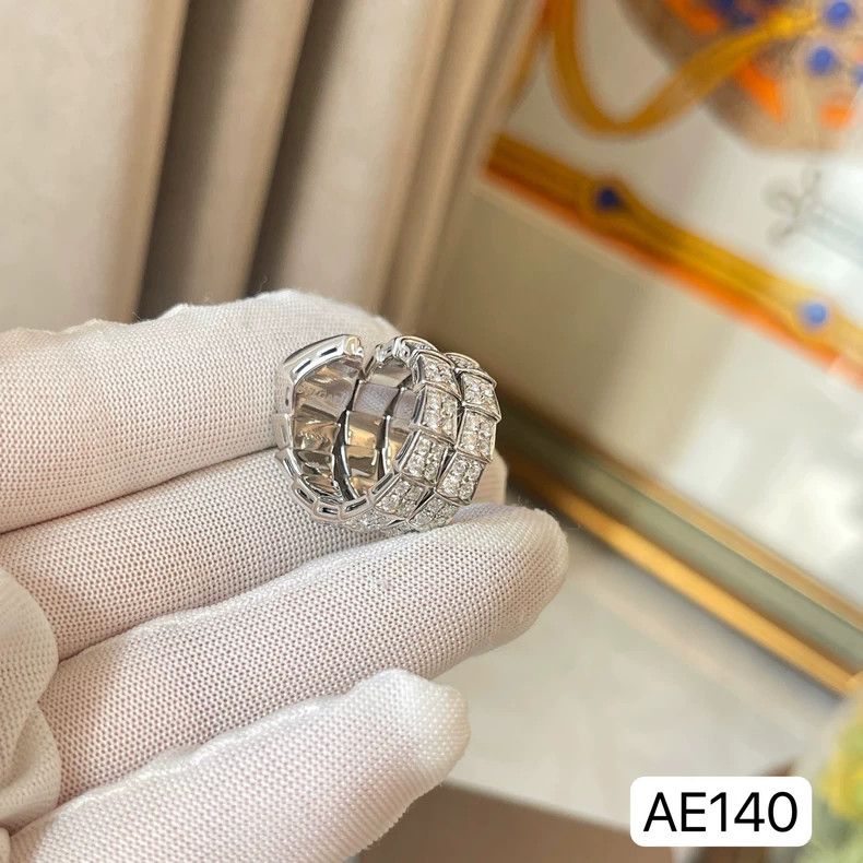 Bvlgari Bvlgari Serpenti Diamond Ring in White Gold Size ONE SIZE - 8 Thumbnail
