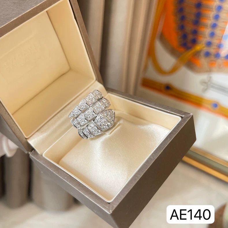 Bvlgari Bvlgari Serpenti Diamond Ring in White Gold Size ONE SIZE - 3 Thumbnail