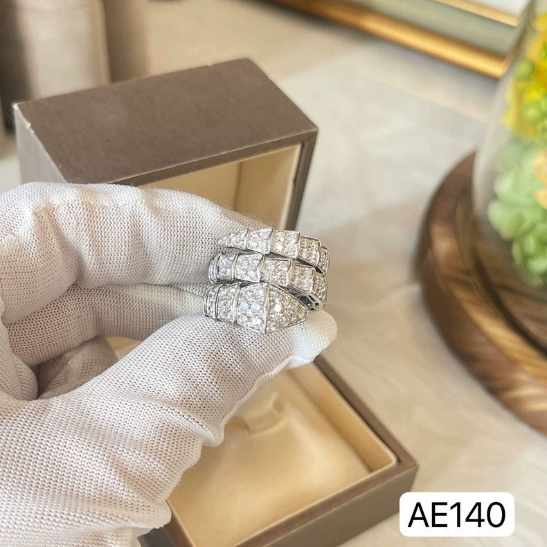 Bvlgari Bvlgari Serpenti Diamond Ring in White Gold Size ONE SIZE - 5 Thumbnail
