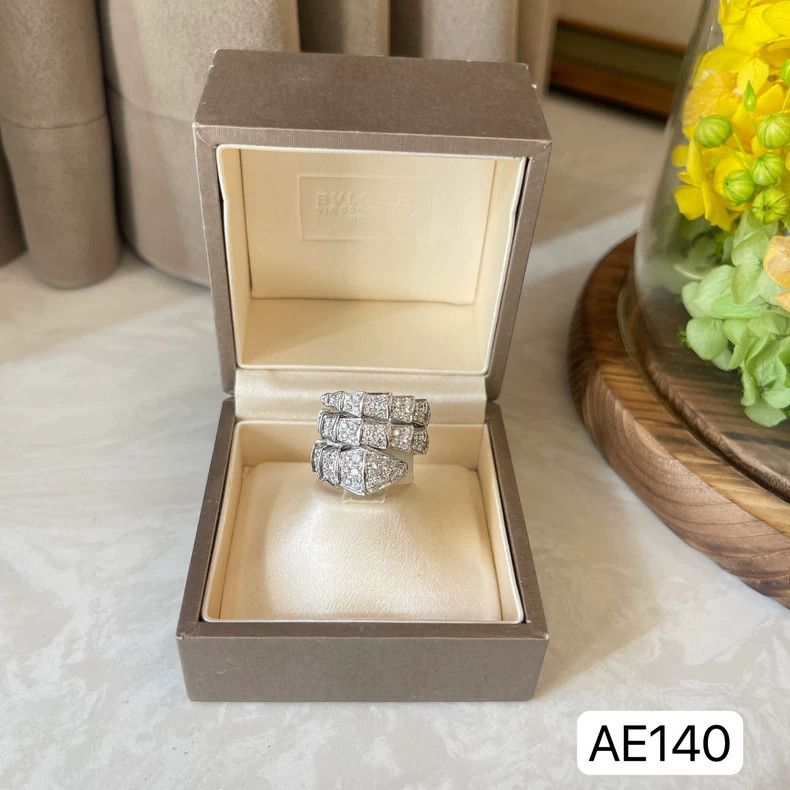 Bvlgari Bvlgari Serpenti Diamond Ring in White Gold Size ONE SIZE - 2 Thumbnail