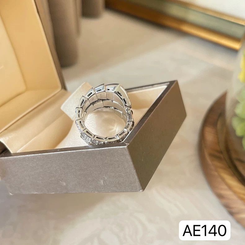 Bvlgari Bvlgari Serpenti Diamond Ring in White Gold Size ONE SIZE - 6 Thumbnail
