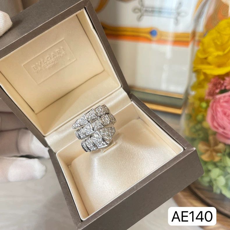 Bvlgari Bvlgari Serpenti Diamond Ring in White Gold Size ONE SIZE - 4 Thumbnail