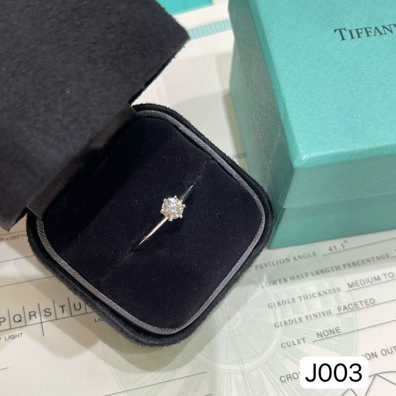 Tiffany & Co. Tiffany PT950 Platinum Diamond Ring Size 57 Size ONE SIZE - 2 Thumbnail
