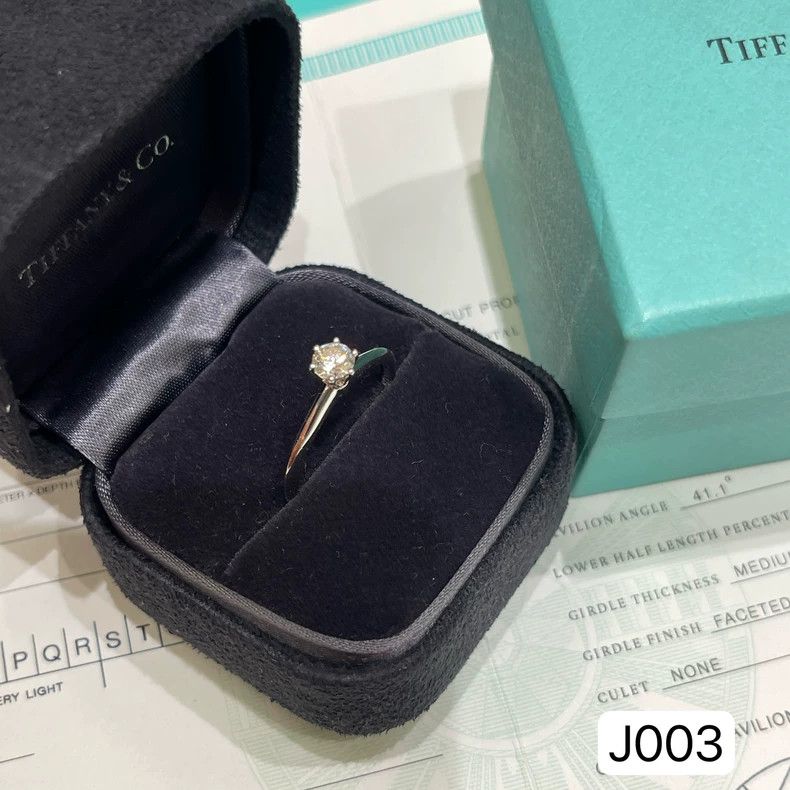 Tiffany & Co. Tiffany PT950 Platinum Diamond Ring Size 57 Size ONE SIZE - 4 Thumbnail