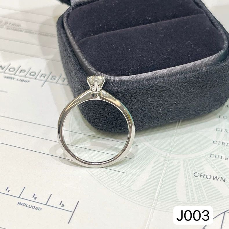 Tiffany & Co. Tiffany PT950 Platinum Diamond Ring Size 57 Size ONE SIZE - 5 Thumbnail