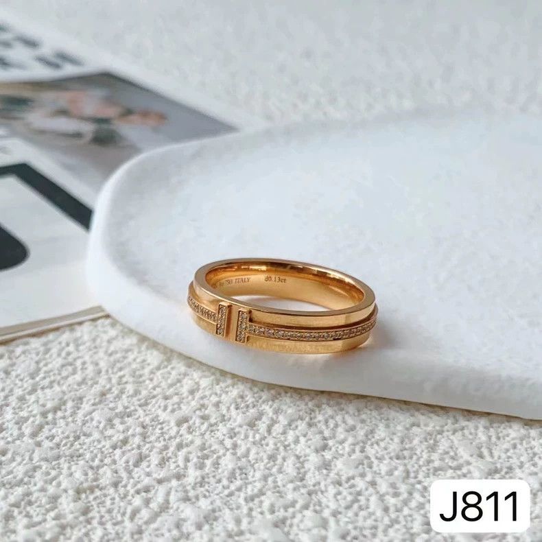 Tiffany & Co. Tiffany Rose Gold Diamond Ring Size ONE SIZE - 3 Thumbnail
