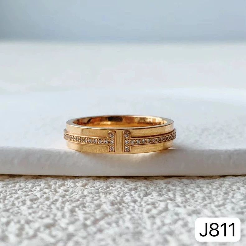 Tiffany & Co. Tiffany Rose Gold Diamond Ring Size ONE SIZE - 2 Thumbnail