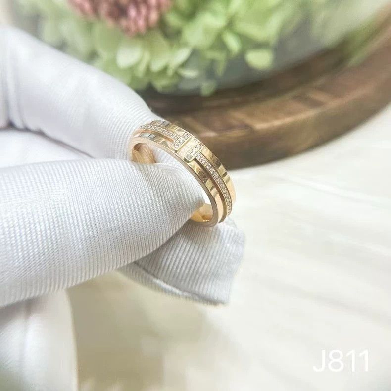 Tiffany & Co. Tiffany Rose Gold Diamond Ring Size ONE SIZE - 6 Thumbnail
