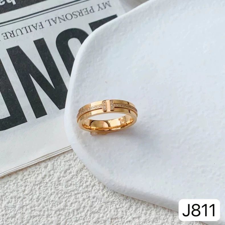 Tiffany & Co. Tiffany Rose Gold Diamond Ring Size ONE SIZE - 4 Thumbnail