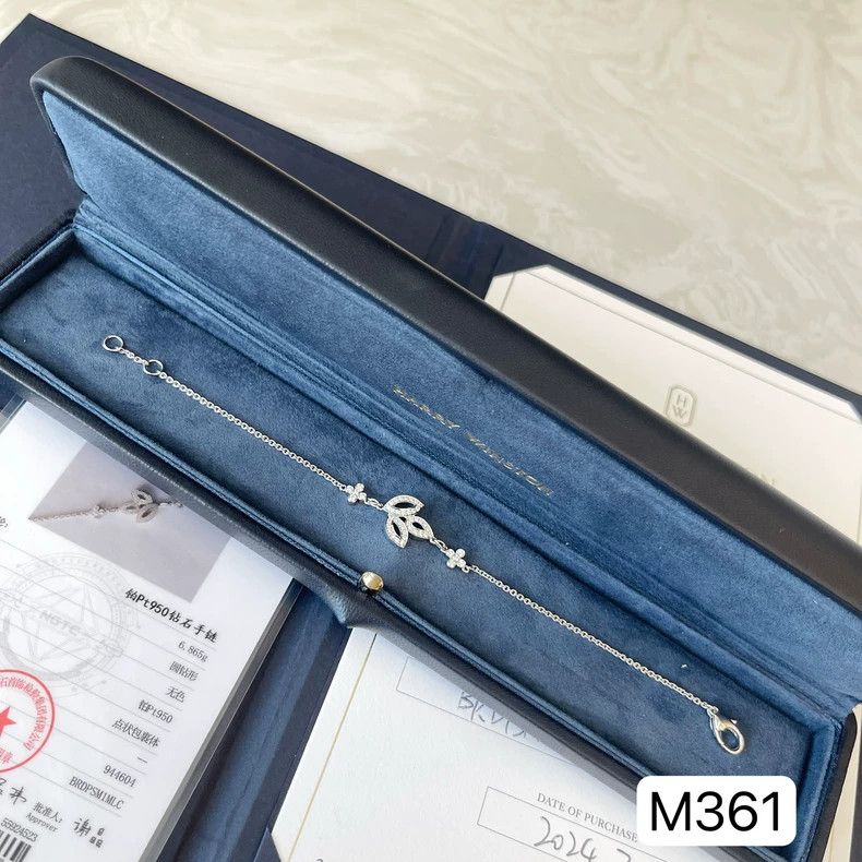Tiffany & Co. Harry Winston Lily Cluster Platinum Diamond Bracelet Size ONE SIZE - 2 Thumbnail