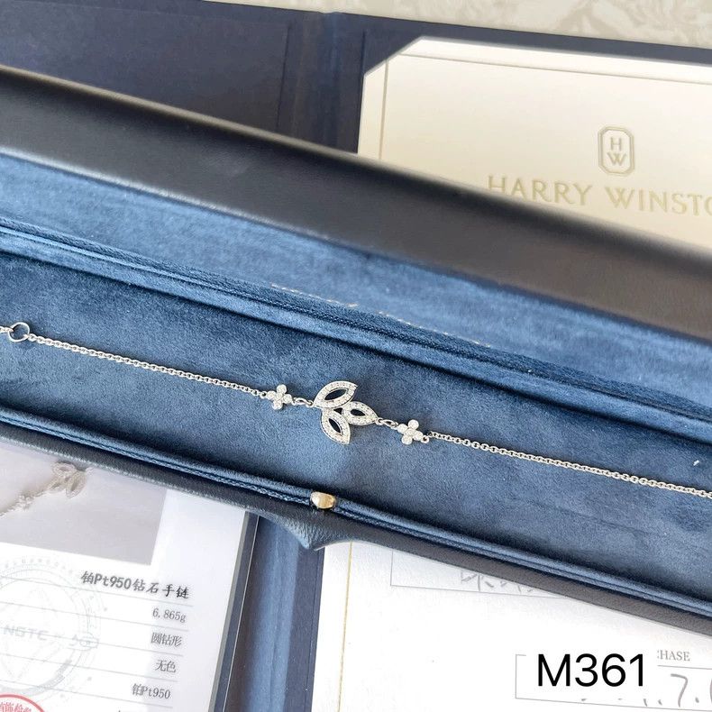 Tiffany & Co. Harry Winston Lily Cluster Platinum Diamond Bracelet Size ONE SIZE - 3 Thumbnail