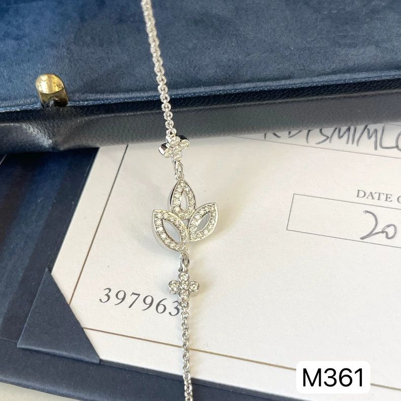 Tiffany & Co. Harry Winston Lily Cluster Platinum Diamond Bracelet Size ONE SIZE - 6 Thumbnail