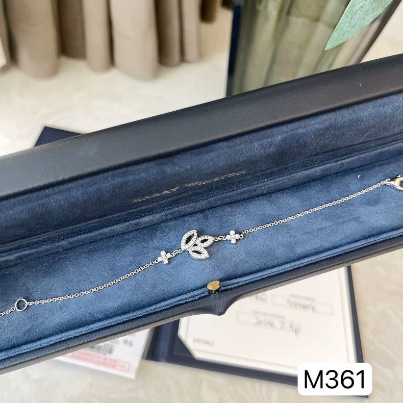 Tiffany & Co. Harry Winston Lily Cluster Platinum Diamond Bracelet Size ONE SIZE - 4 Thumbnail