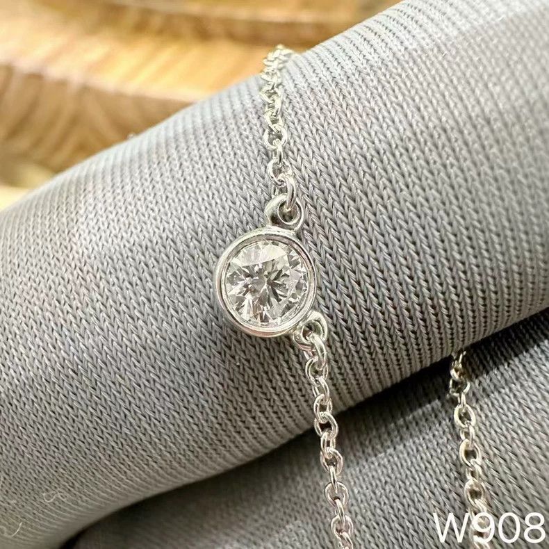 Tiffany & Co. Tiffany Platinum Necklace with Single Diamond Size ONE SIZE - 4 Thumbnail