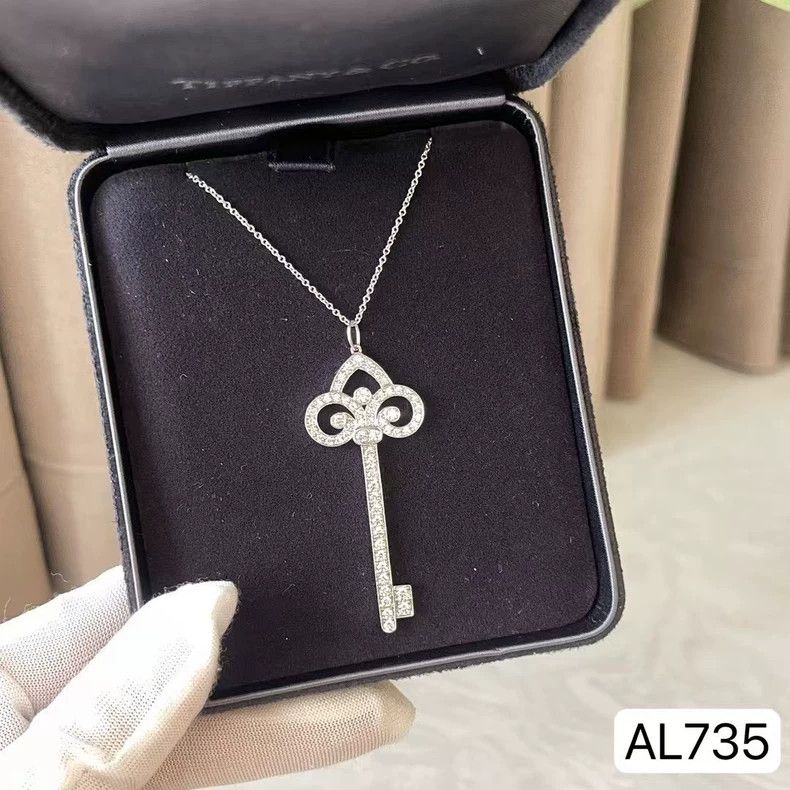 Tiffany & Co. Tiffany Key Necklace with Diamond Details Size ONE SIZE - 5 Thumbnail
