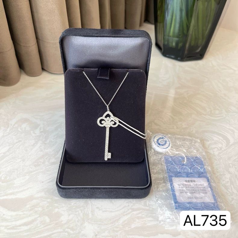 Tiffany & Co. Tiffany Key Necklace with Diamond Details Size ONE SIZE - 2 Thumbnail
