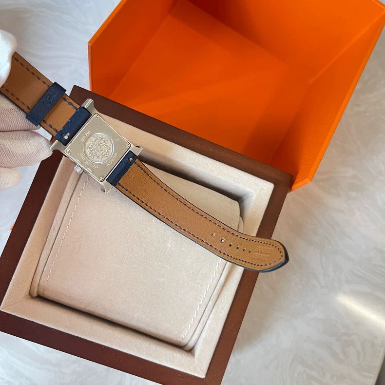 Hermes Hermes Watch with Blue Leather Strap Size ONE SIZE - 5 Thumbnail