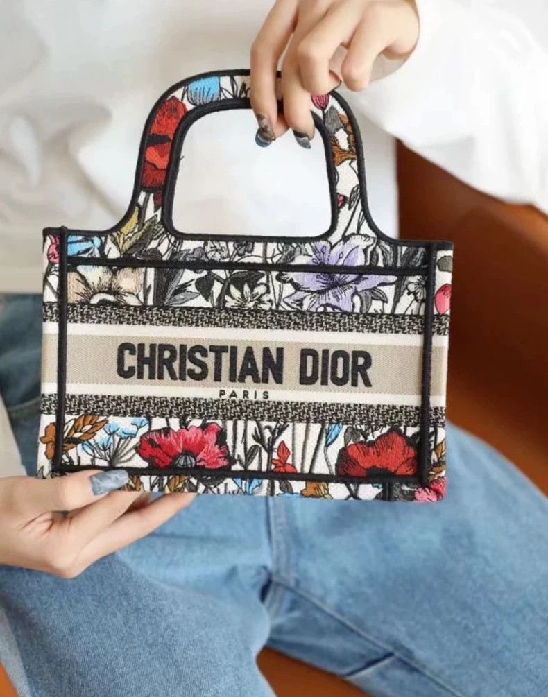 Dior Mini Floral Tote Bag