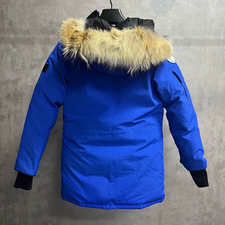 Canada Goose Canada Goose Blue Hooded Parka with Logo Size US XXS / EU 40 - 2 Thumbnail