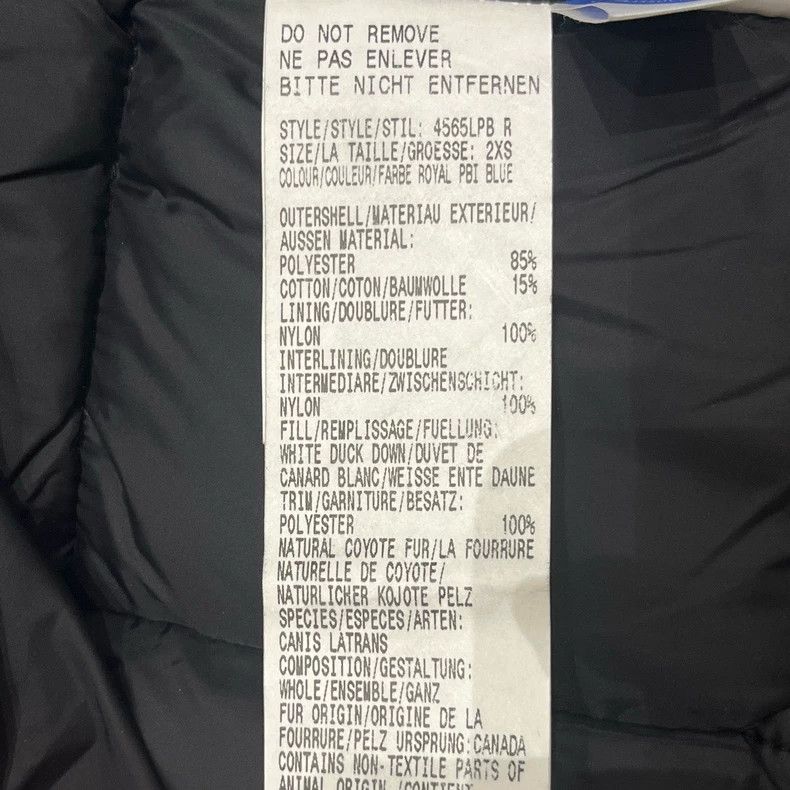Canada Goose Canada Goose Blue Hooded Parka with Logo Size US XXS / EU 40 - 4 Thumbnail