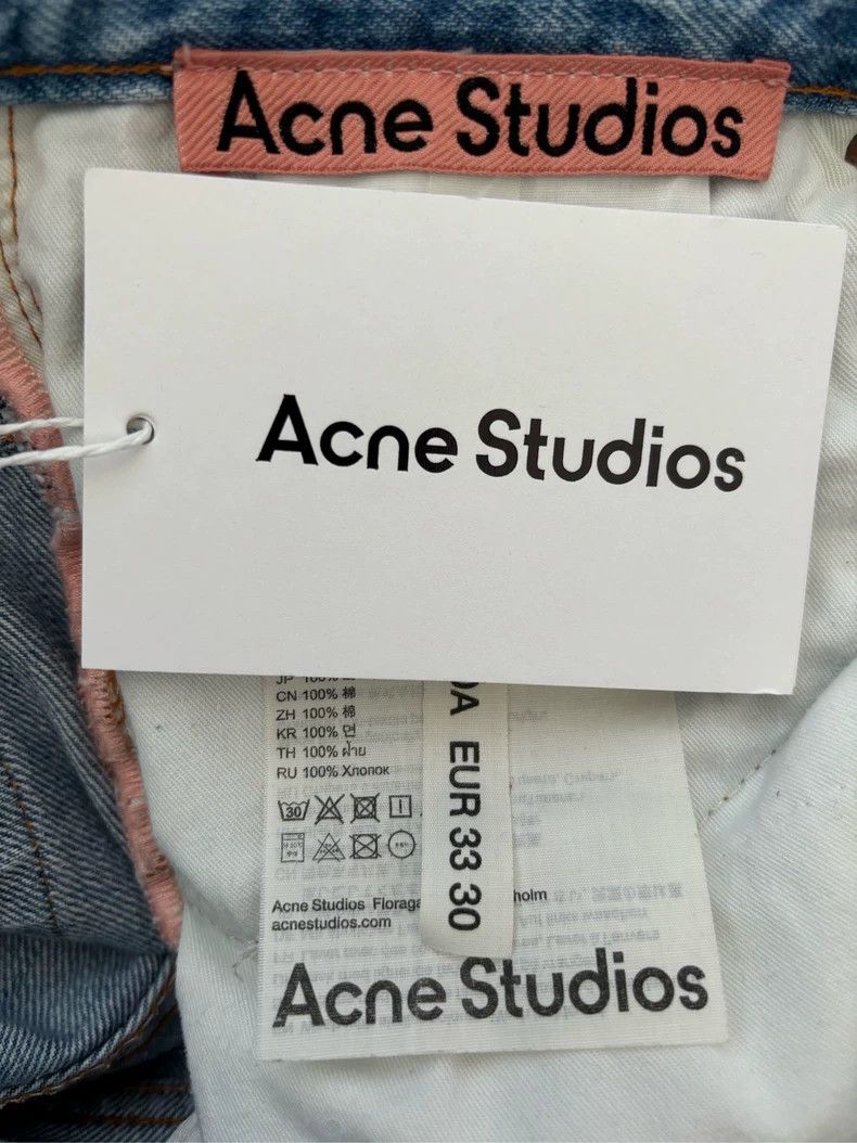 Acne Studios Acne Studios Loose Fit Blue Denim Pants Size US 33 - 5 Thumbnail