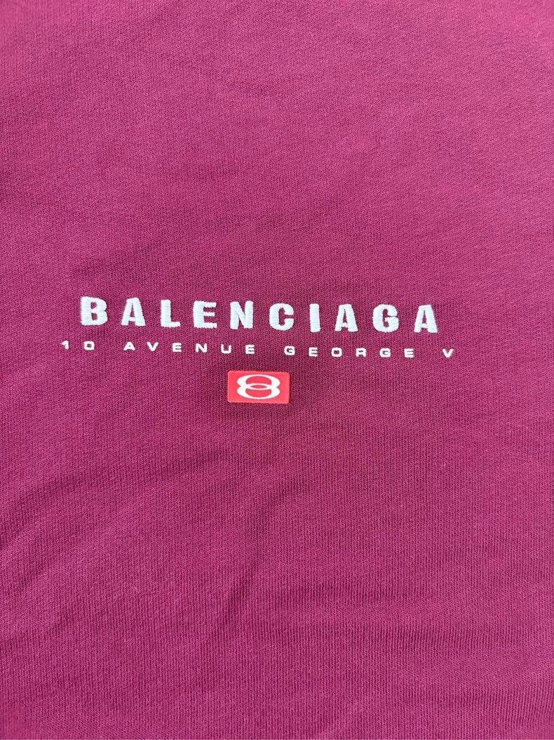 Balenciaga Balenciaga Maroon Check Polo Shirt Size US S / EU 44-46 / 1 - 3 Thumbnail