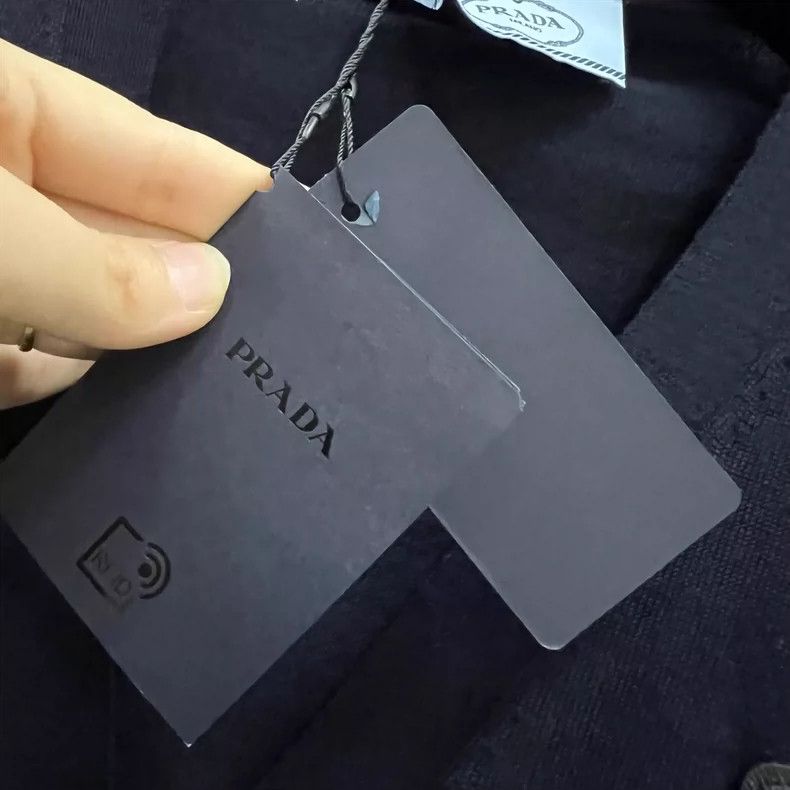 Prada PRADA Navy Cardigan with Triangle Logo Size US M / EU 48-50 / 2 - 3 Thumbnail