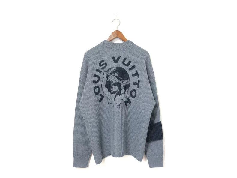 Louis Vuitton Louis Vuitton Earth Sweater with Rhinestones Size US L / EU 52-54 / 3 - 6 Thumbnail