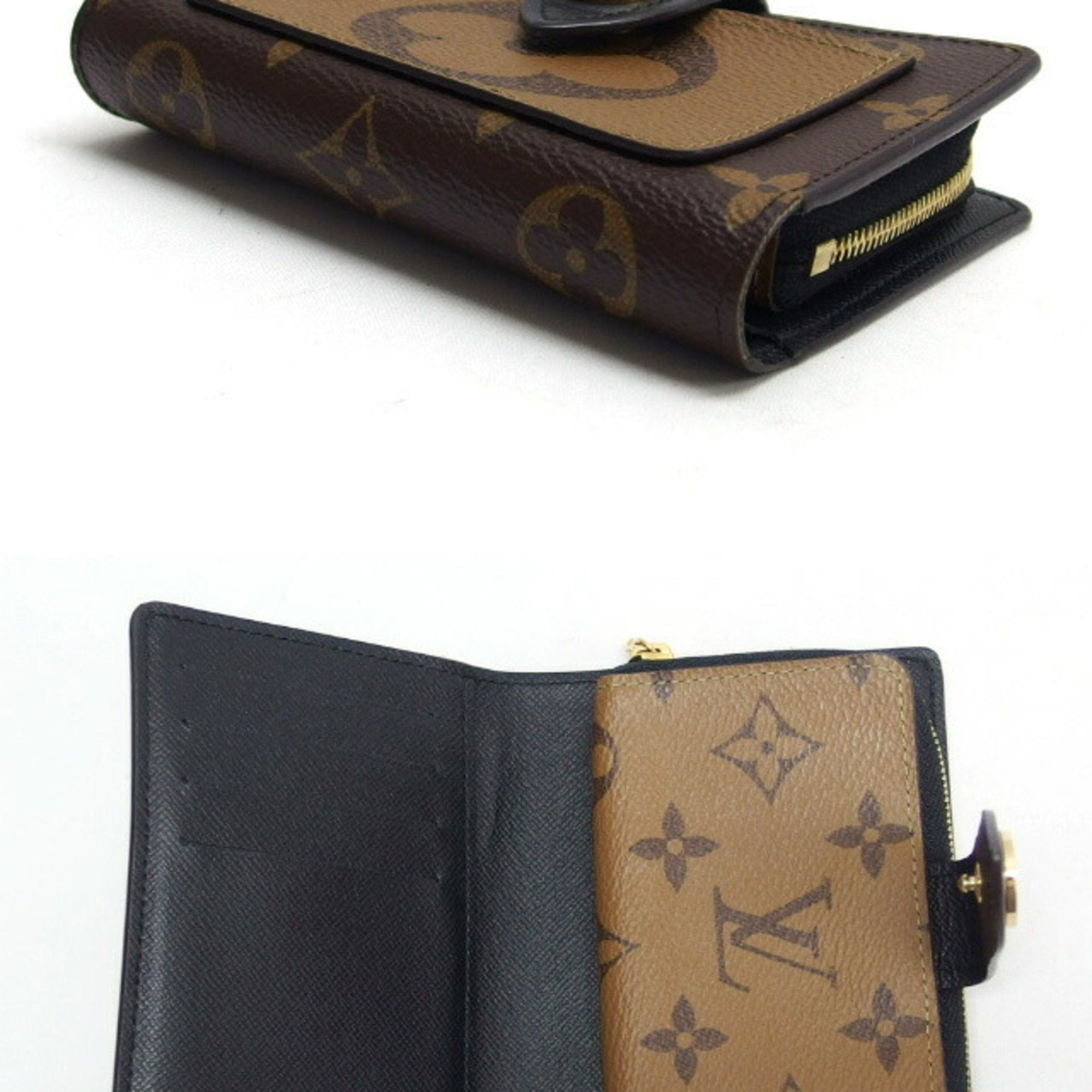 Louis Vuitton Louis Vuitton Monogram Reverse Portefeuille Juliette Bi-fold Wallet Size ONE SIZE - 4 Thumbnail