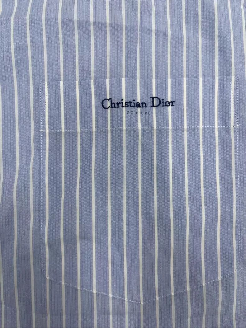 Dior Dior Long Sleeve Button-Up Shirt with Stripes Size US M / EU 48-50 / 2 - 3 Thumbnail