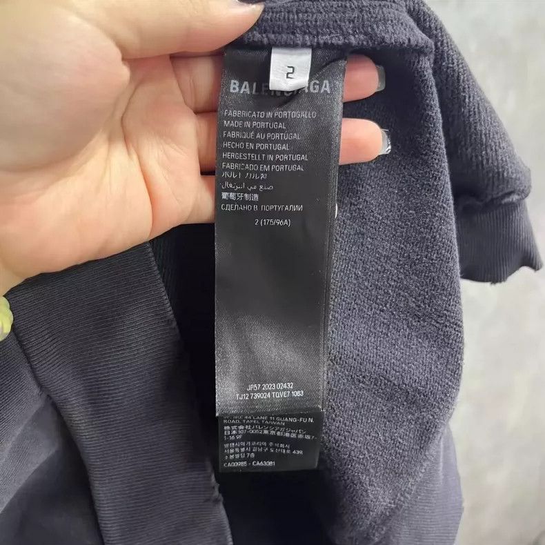 Balenciaga Balenciaga Black Logo Print Hoodie Size US M / EU 48-50 / 2 - 4 Thumbnail