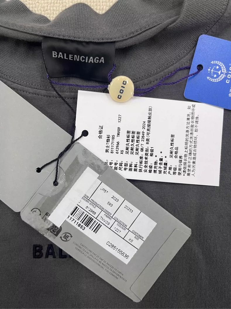 Balenciaga Balenciaga Logo Embroidery Short Sleeve T-Shirt Size US XS / EU 42 / 0 - 5 Thumbnail