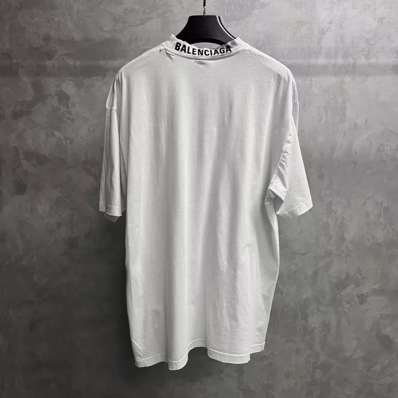 Balenciaga Balenciaga White Letter Print T-Shirt Size US S / EU 44-46 / 1 - 2 Thumbnail