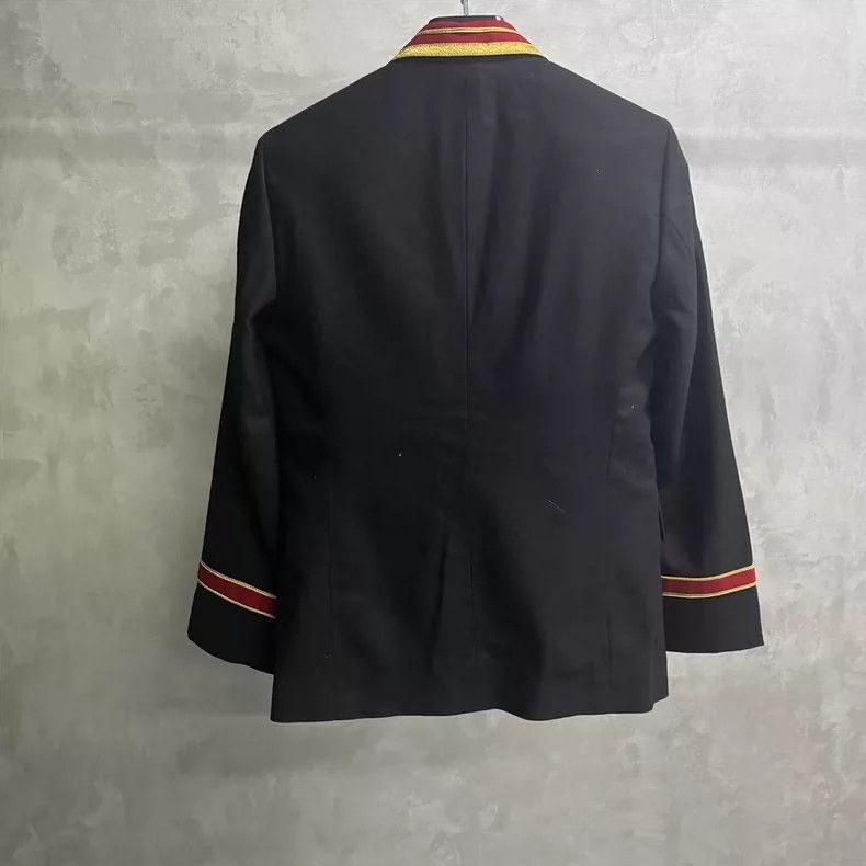 Saint Laurent Paris Saint Laurent Black Blazer with Red Details Size US M / EU 48-50 / 2 - 2 Thumbnail