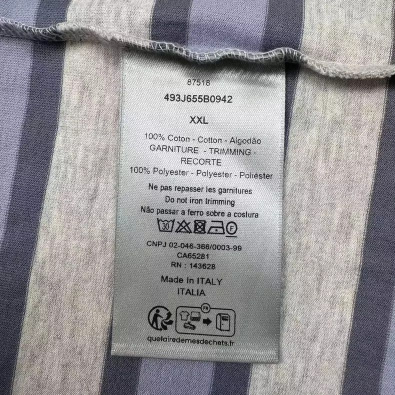 Dior Dior Striped Logo Short Sleeve T-shirt XXL Size US XXL / EU 58 / 5 - 4 Thumbnail