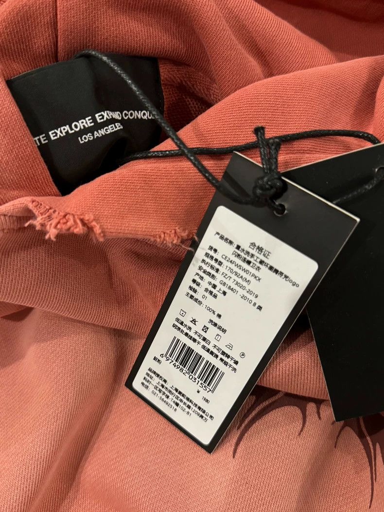 Fear of God Pink Sparkly Graphic Hoodie Size US M / EU 48-50 / 2 - 5 Thumbnail