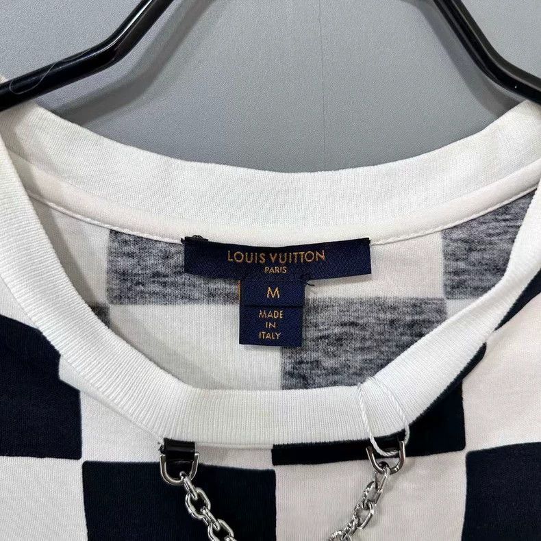 Louis Vuitton Louis Vuitton Black White Checkerboard Short Sleeve Size US M / EU 48-50 / 2 - 6 Thumbnail